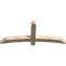Ekena Millwork Bellingham Rough Sawn Timber Gable Bracket, Douglas Fir, 60"W x 25"H x 4"D x 4"F, 10/12 Pitch GBW060X25X0404BEL00RDF - alternate 3